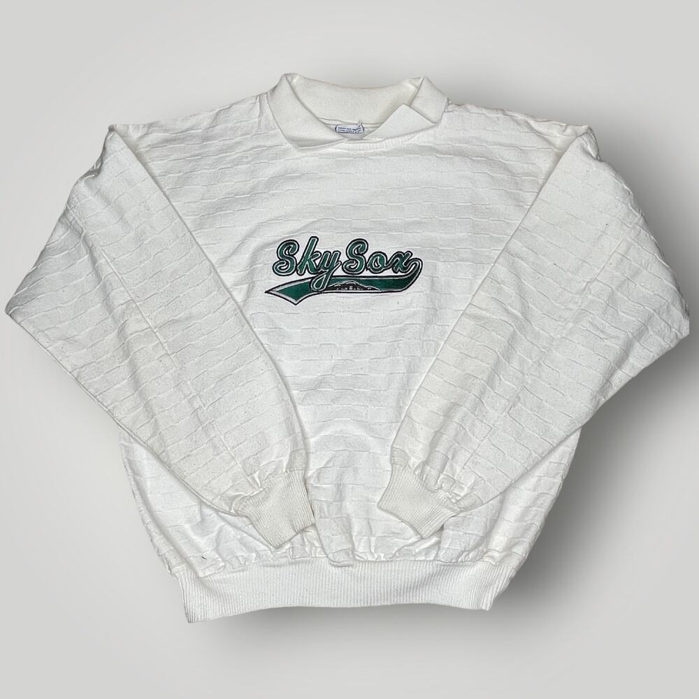 Vintage Top 1990s Sky Sox Cotton Pullover FV1245 Somers XL Cotton Baseball H